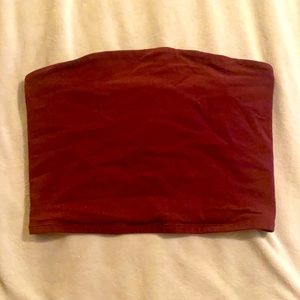 Tube Top maroon color size medium